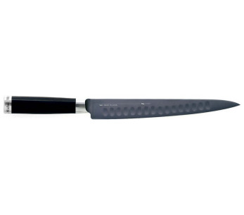 Cuchillo rebanador Kai Michel Bras 23cm n°3 acero inoxidable SG2 con borde granton + funda de madera