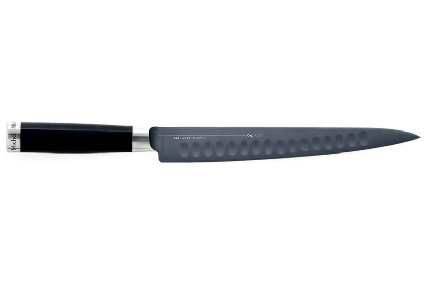 Kai Michel Bras påleggskniv 23 cm nr. 3 i rustfritt stål SG2 med grantonegg + treslire