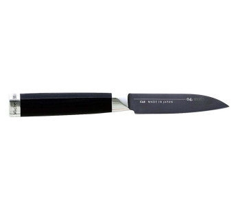 Kai Michel Bras n°1 8cm ruostumattomasta teräksestä valmistettu SG2 kuorintaveitsi + puinen tuppi