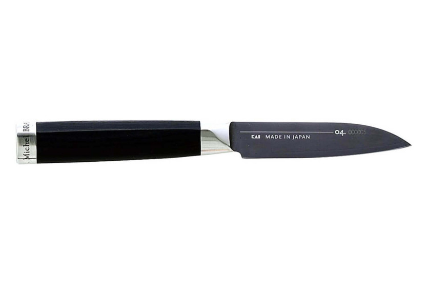 Kai Michel Bras n°1 spelucchino 8cm SG2 acciaio inox + fodero in legno