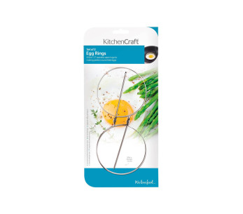 2 Kitchen Craft äggcirklar i rostfritt stål 2