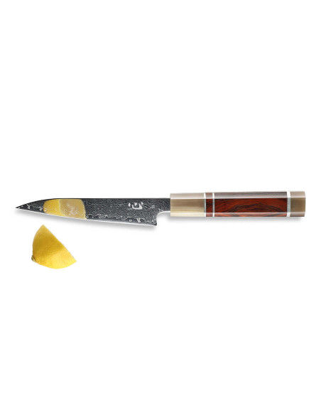 Xin XinCraft VG10 stål spejlpoleret damaskus 12 cm universalkniv
