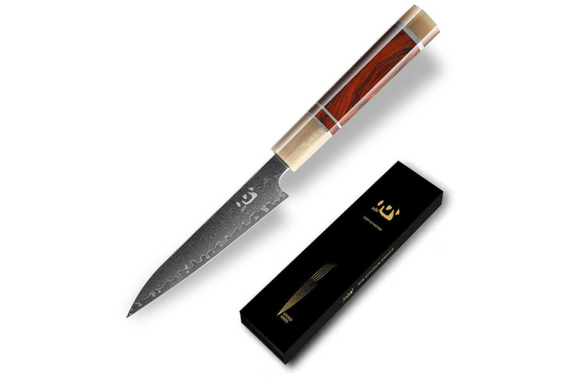 Xin XinCraft VG10 teräksestä peilikiillotettu damascus 12cm Universal veitsi