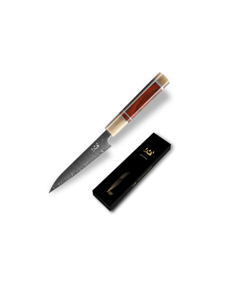 Xin XinCraft VG10 stål spejlpoleret damaskus 12 cm universalkniv