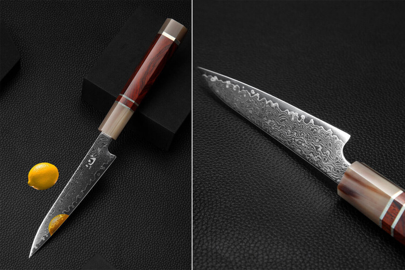 Xin XinCraft VG10 teräksestä peilikiillotettu damascus 12cm Universal veitsi