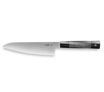 Xin XinCare Cuchillo de cocinero 18cm acero inoxidable mango negro