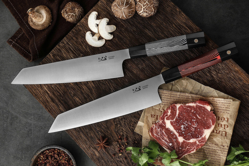 Chef ' s knife kiritsuke Xin XinCare stainless steel 21cm black handle