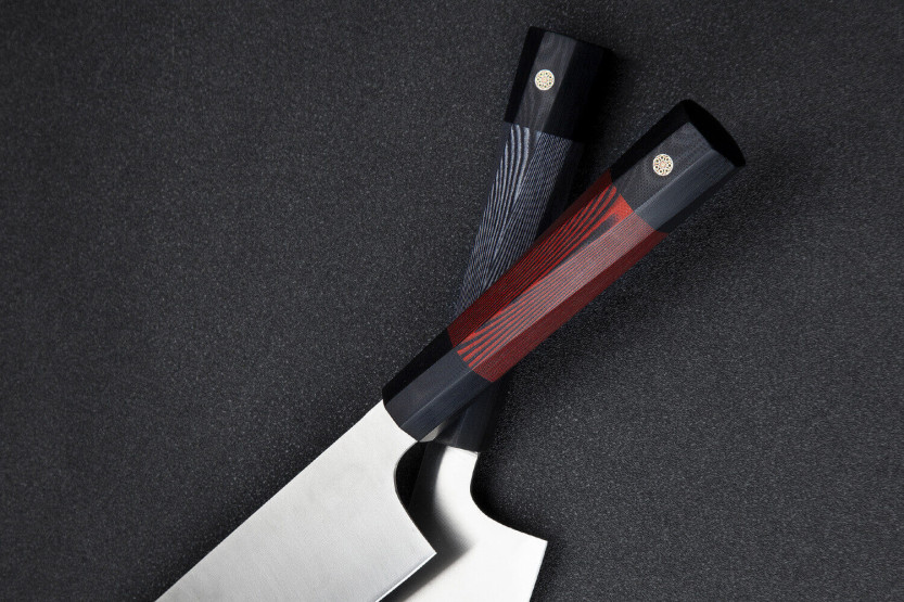 Chef ' s knife kiritsuke Xin XinCare stainless steel 21cm black handle