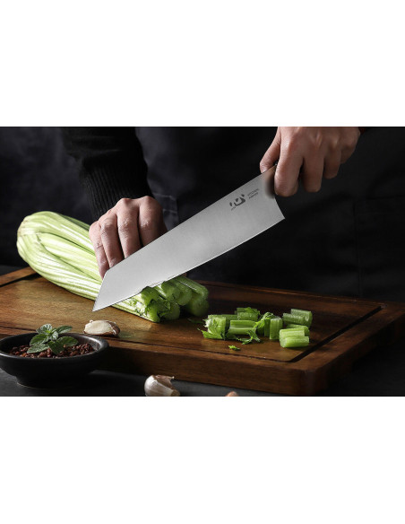 Chef ' s knife kiritsuke Xin XinCare stainless steel 21cm black handle