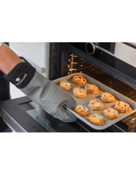 Luva de forno de silicone cinzenta MasterClass