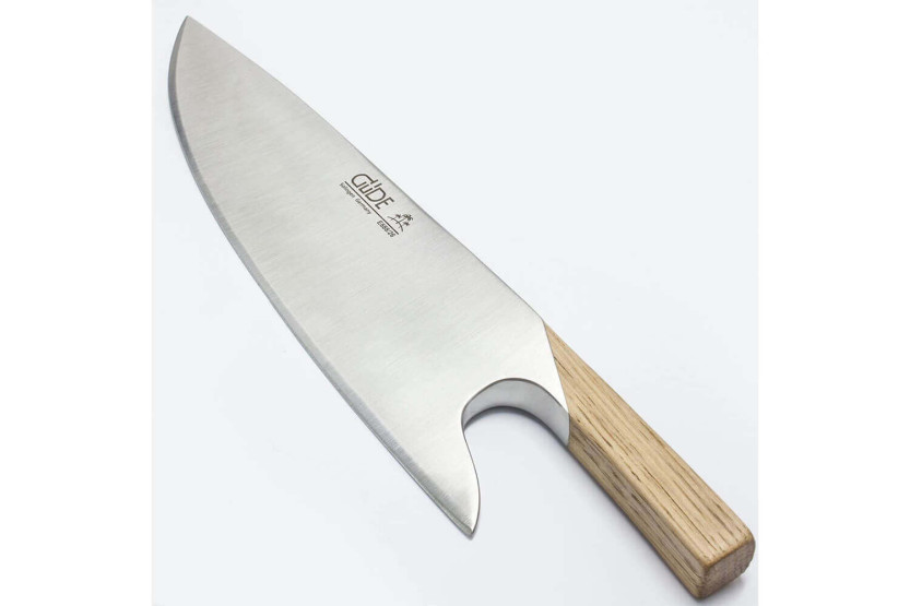 Güde THE KNIFE kokkekniv 26 cm med unikt designhåndtak i eik