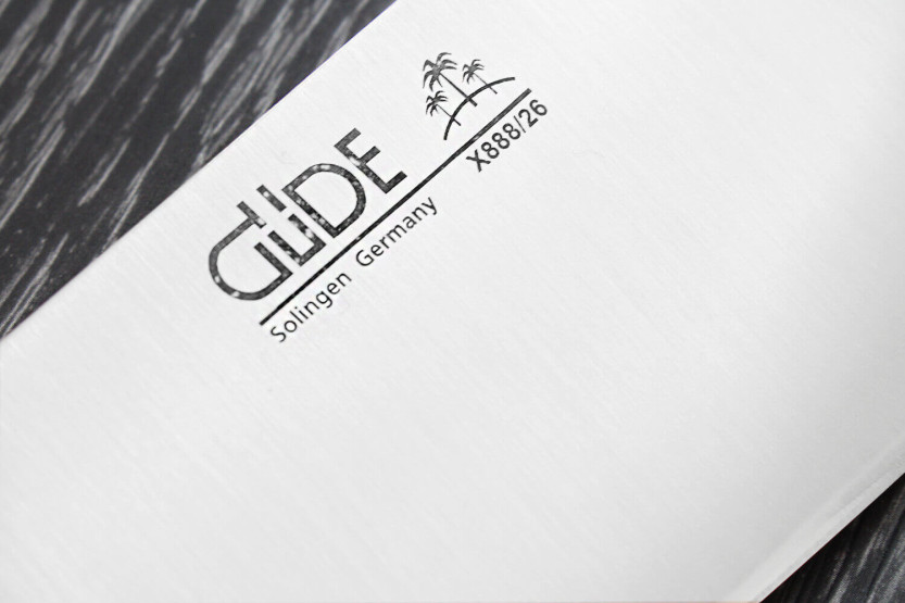 Güde THE KNIFE kokkekniv 26 cm unikt design egetræshåndtag