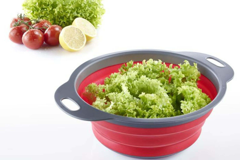 Westmark folding colander ø22cm red and grey