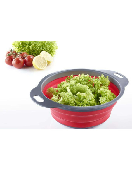 Westmark folding colander ø22cm red and grey