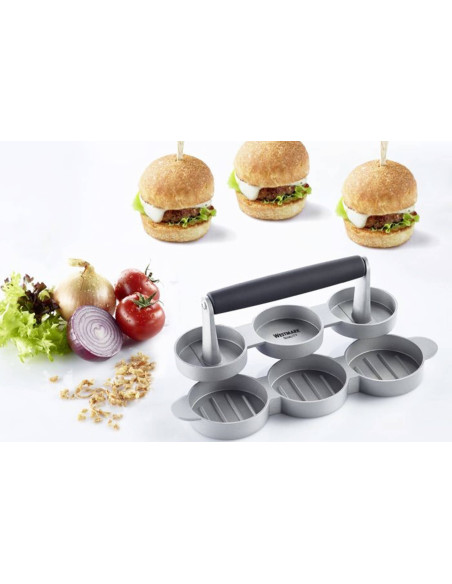 Westmark Trio aluminium mini hamburgerpress