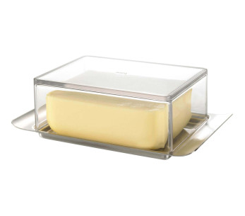 Mantequera Gefu Brunch de acero inoxidable y SAN para mantequilla 250g