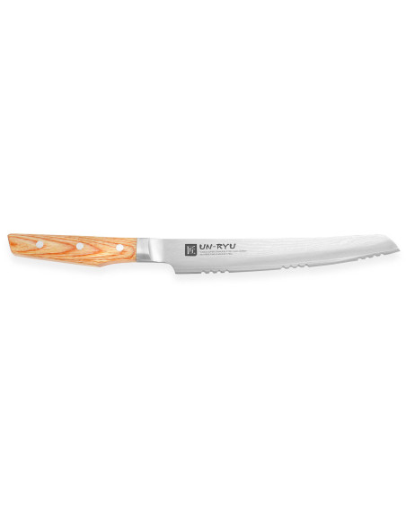 Shimomura Un-Ryu 21cm 33-layer damask japanese Bread knife