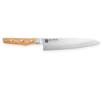 Shimomura Un-Ryu 21cm 33 capas damasco cuchillo de chef japonés