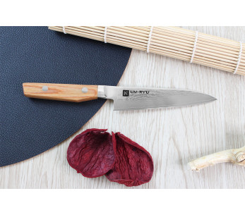 Shimomura Un-Ryu 12 cm, 33-lags damaskus japansk universalkniv 2