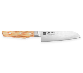 Shimomura Un-Ryu 16cm 33-lagers damaskus japansk santokukniv