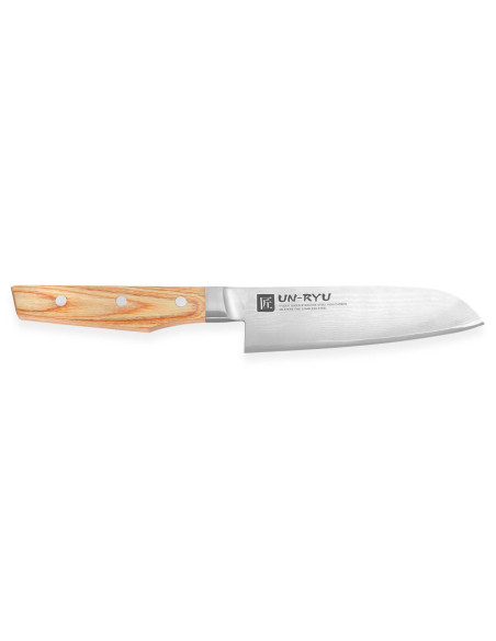 Japanisches santokumesser Shimomura Un-Ryu 16cm Damast 33 Lagen