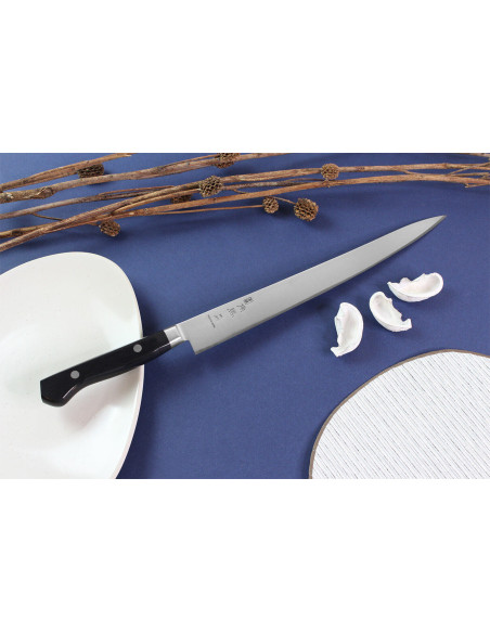 Shimomura TU-9000 27cm cuchillo japonés yanagiba