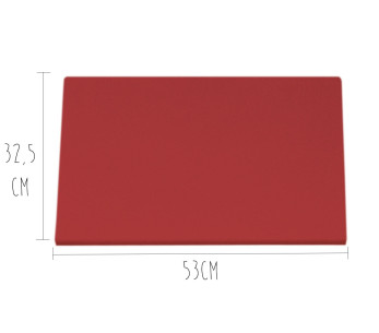 HD500 punainen polyeteenileikkuulauta jaloilla 53x32.5cm