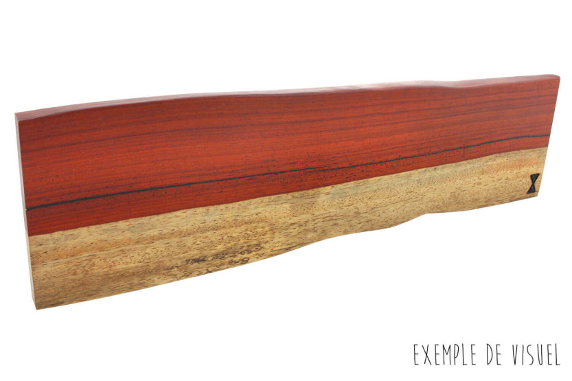 Essences Creations barra magnetica artigianale 48 cm in padouk e legno di alburno - 6 posti