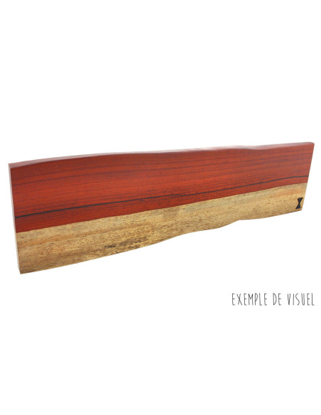 Essences Creations 48 cm handgjord barmagnet av padouk och splintved - 6 platser
