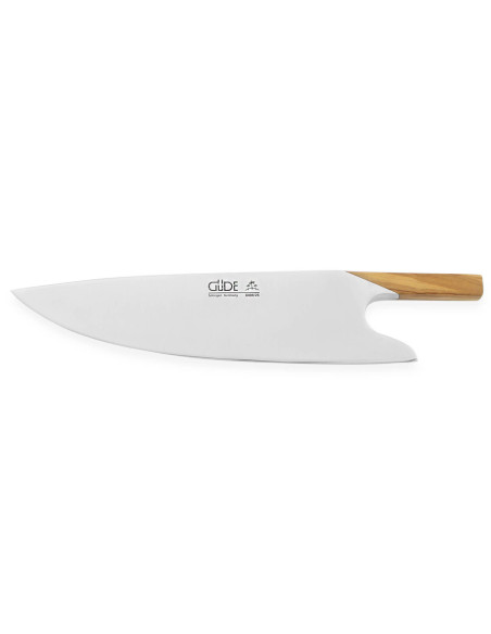 Güde THE KNIFE cuchillo de cocinero 26cm diseño único mango de madera de olivo