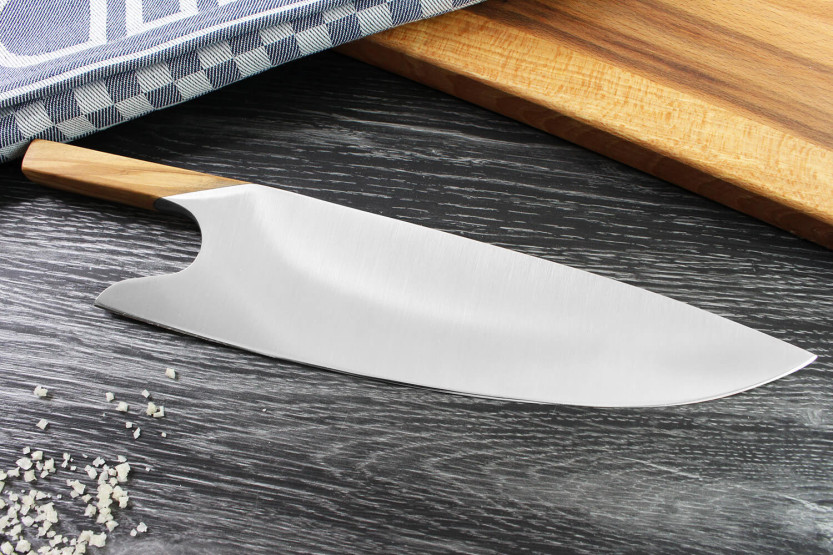 Güde THE KNIFE cuchillo de cocinero 26cm diseño único mango de madera de olivo