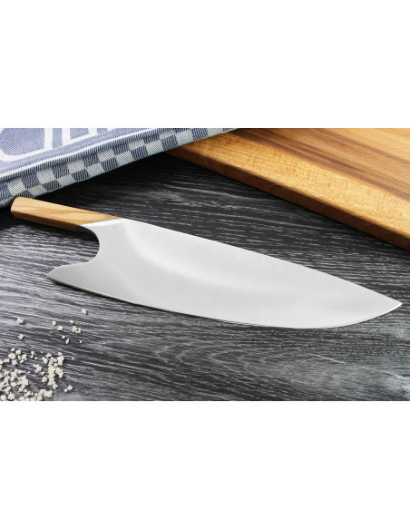 Güde THE KNIFE cuchillo de cocinero 26cm diseño único mango de madera de olivo