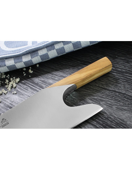 Güde THE KNIFE cuchillo de cocinero 26cm diseño único mango de madera de olivo