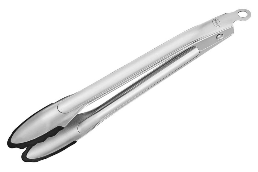Rösle catering tongs in stainless steel and silicone