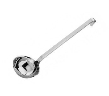 Concha de aço inoxidável Rösle 12cl com gancho - Diâmetro 8cm