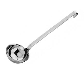 Rösle 23cl slev i rostfritt stål med krok - Diameter 10cm