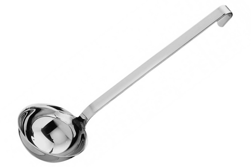 Rösle 23cl stainless steel ladle with hook - Diameter 10cm