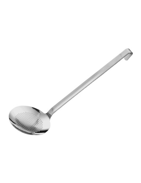 Rösle fladskimmer med fine perforeringer i rustfrit stål og krog - Diameter 12 cm