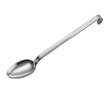 Rösle stainless steel straight spoon with hook 31.5cm