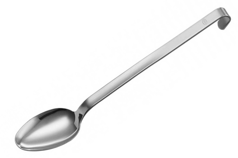 Colher direita de aço inoxidável Rösle com gancho 31,5 cm