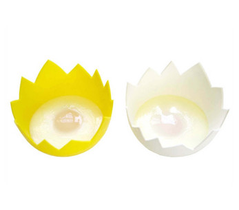 Conjunto de 2 cascas de ovo em silicone