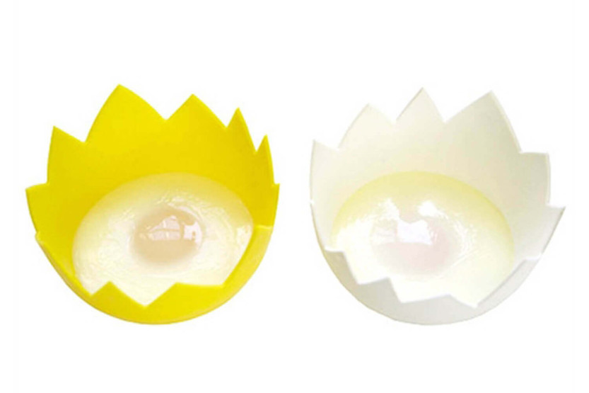 Set of 2 silicone egg shells