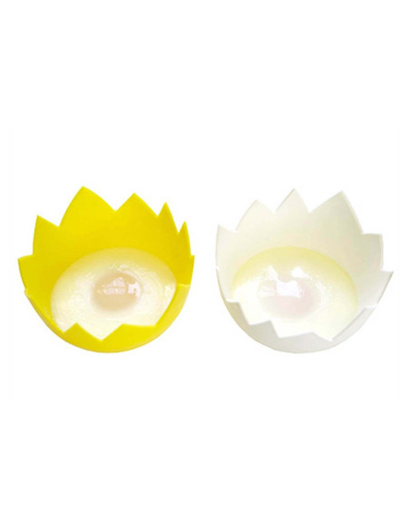 Set di 2 gusci d'uovo in silicone