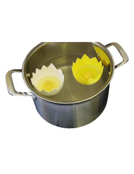 Set of 2 silicone egg shells