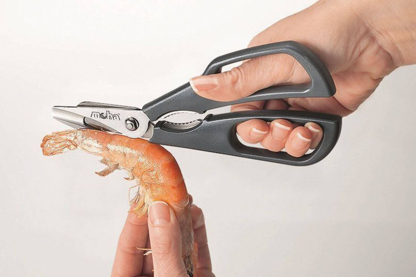 Forbici per frutti di mare MoHA! Scampo rimovibile in acciaio inox e ABS