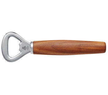 Apribottiglie Triangle Sense in acciaio inox con manico in legno di prugna