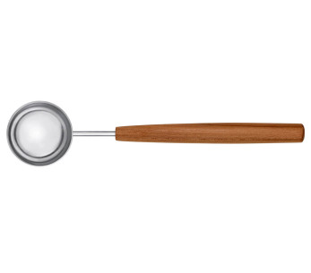 Cucchiaio dosatore per caffè Triangle Sense 15ml in acciaio inox con manico in legno di prugna
