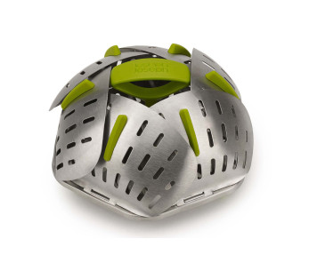 Cesta de vapor Joseph Joseph Bloom Steel verde y de acero inoxidable plegable y resistente a los arañazos 2