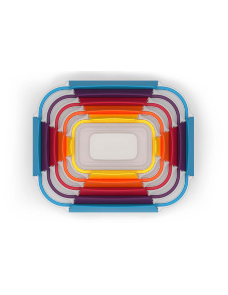 Lote de 5 cajas de almacenaje Joseph Joseph Nest Lock multicolor