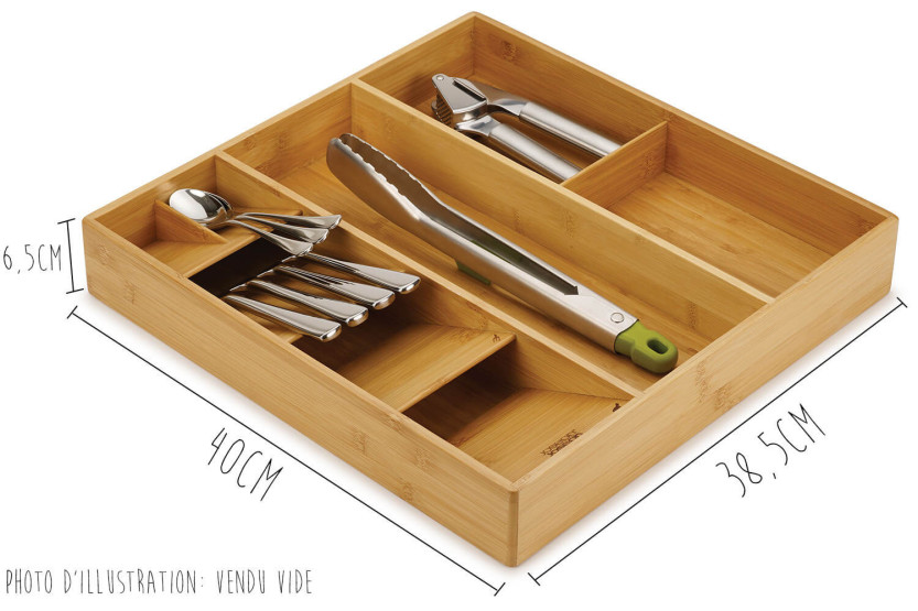 Organizador de talheres e utensílios Joseph Joseph DrawerStore Bamboo